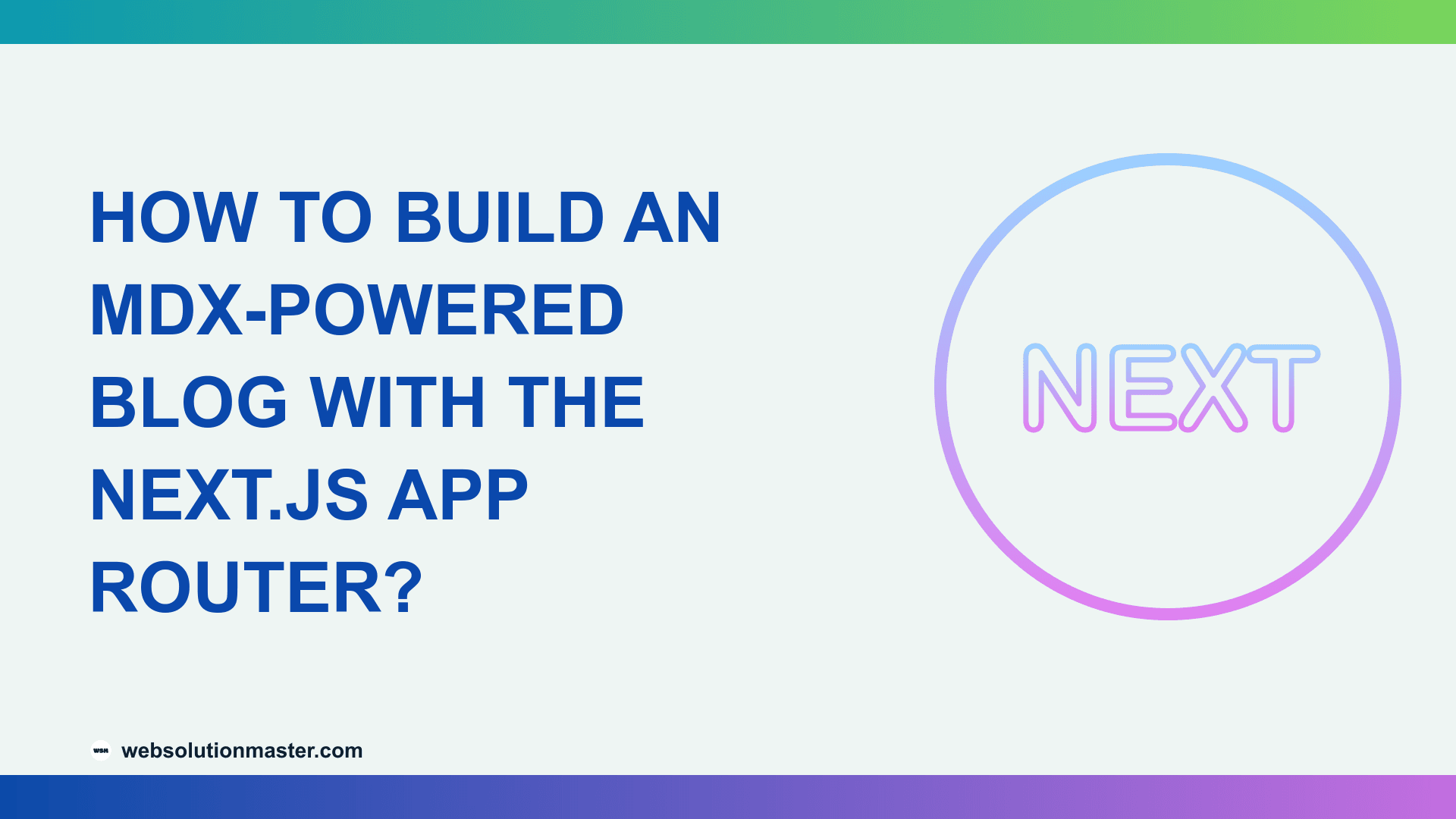 How to Build an MDX-Powered Blog with the Next.js App Router?