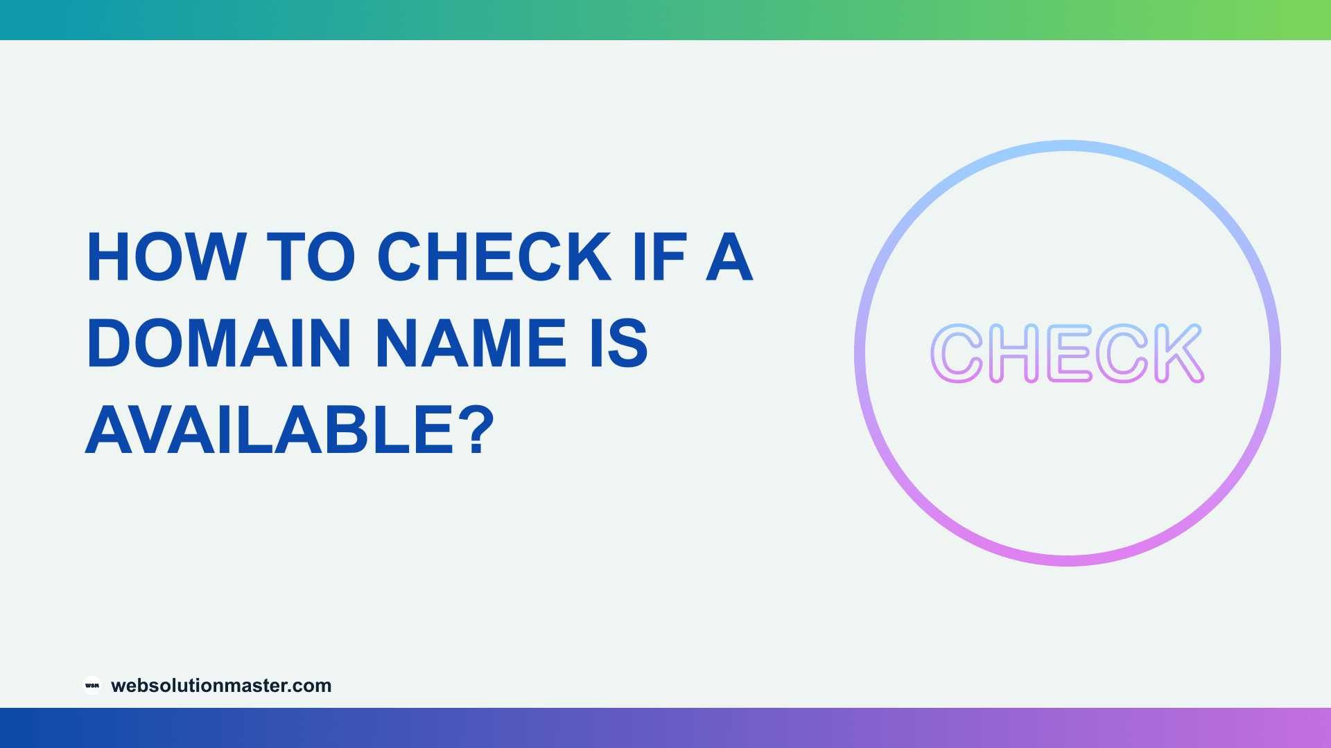 How to Check If a Domain Name Is Available?