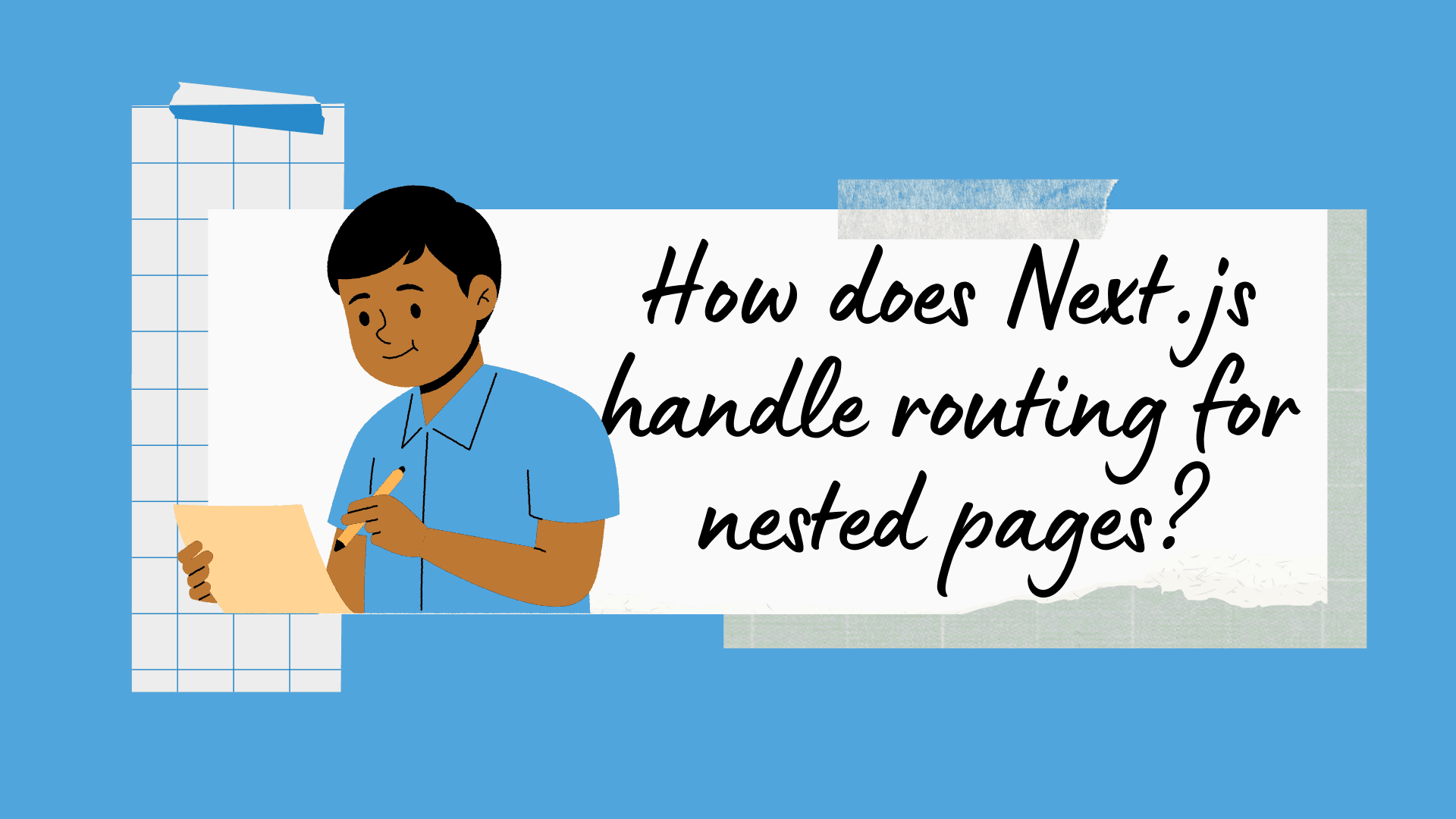 How does Next.js handle routing for nested pages?