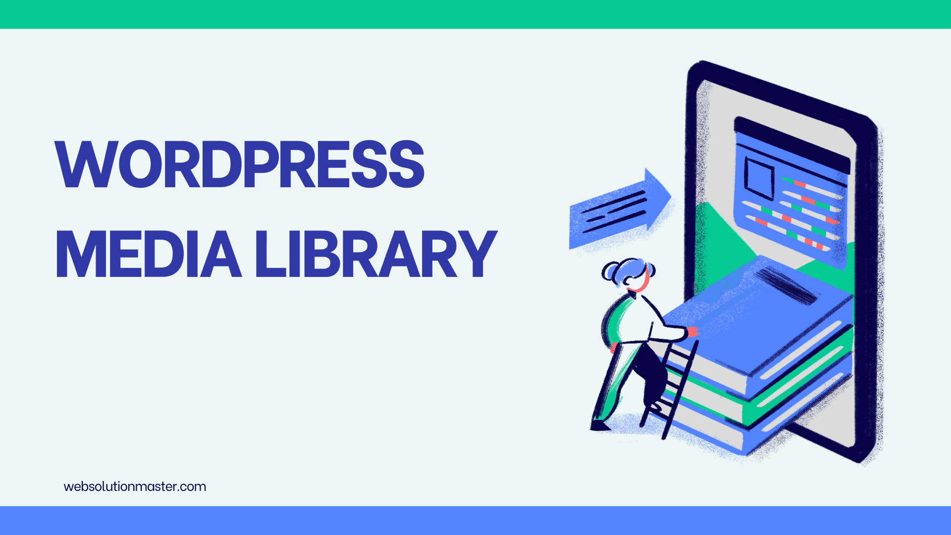 What is the purpose of the WordPress media library?