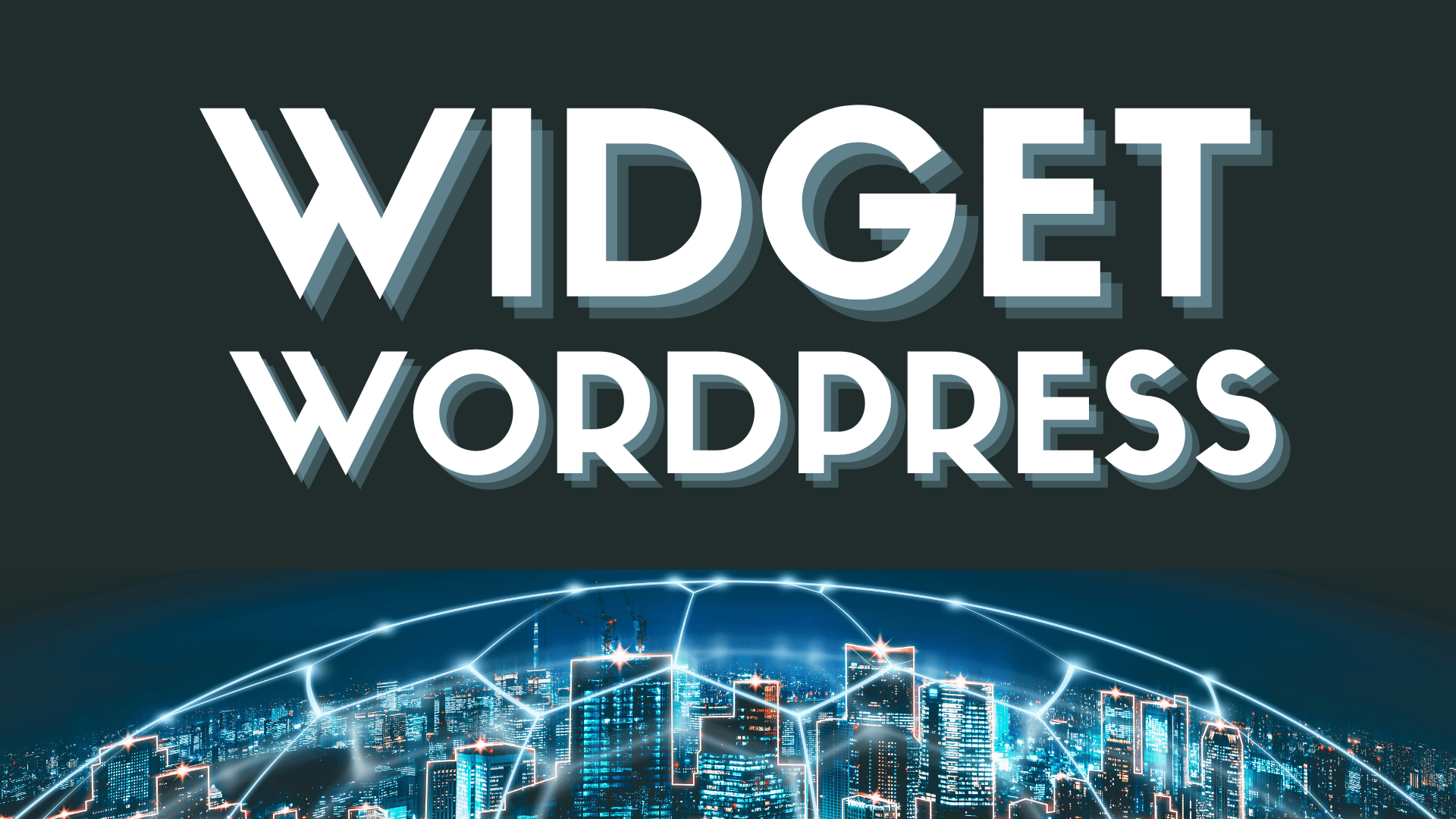 What is the purpose of widgets in WordPress?