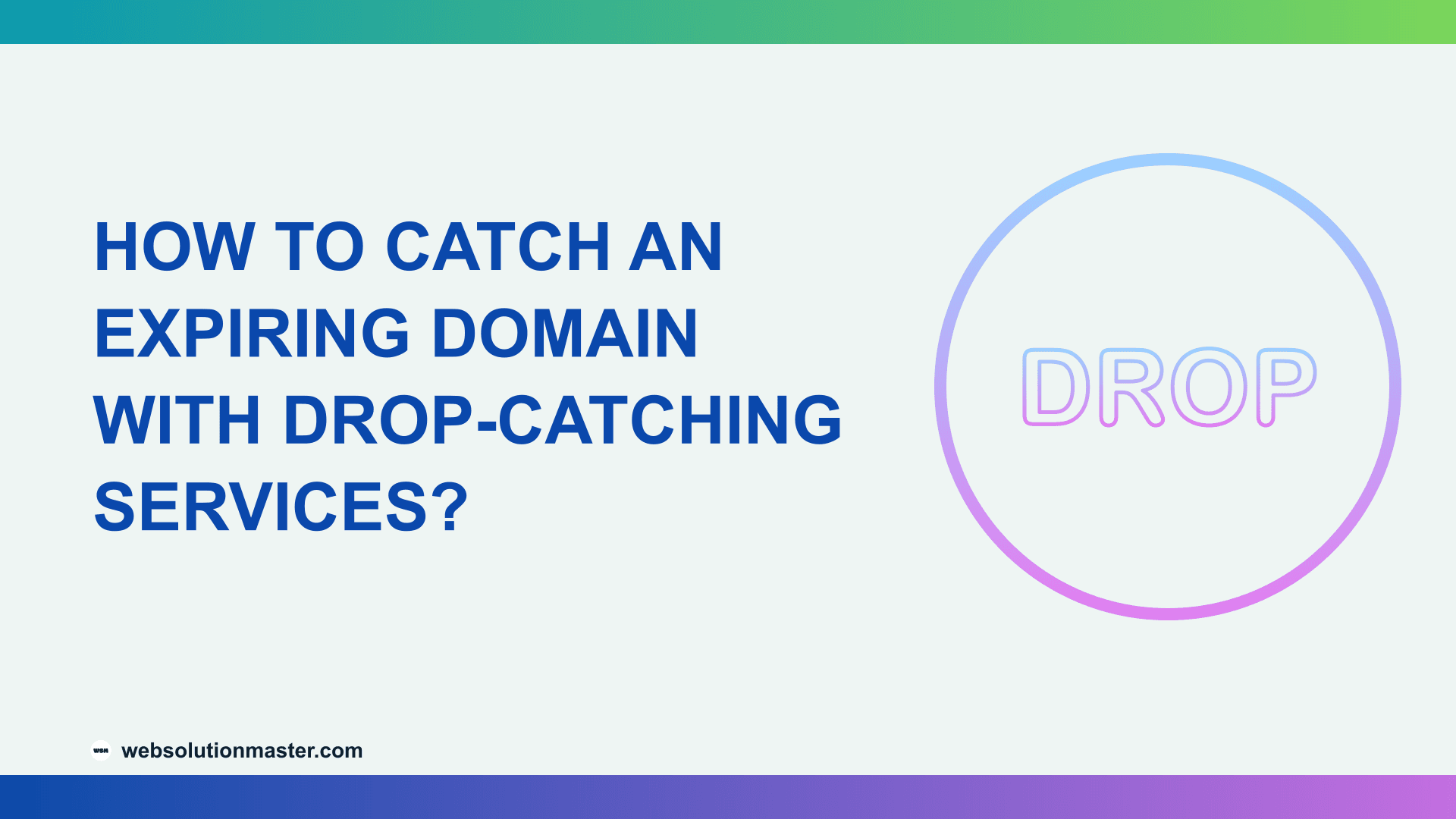 How to Catch an Expiring Domain with Drop-Catching Services?