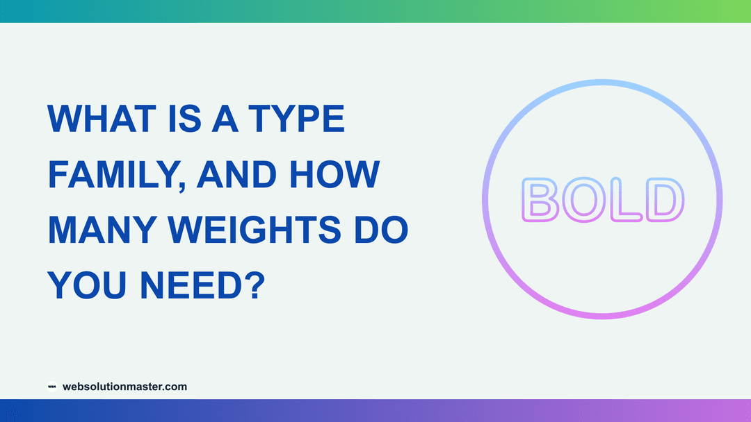 What Is a Type Family, and How Many Weights Do You Need?