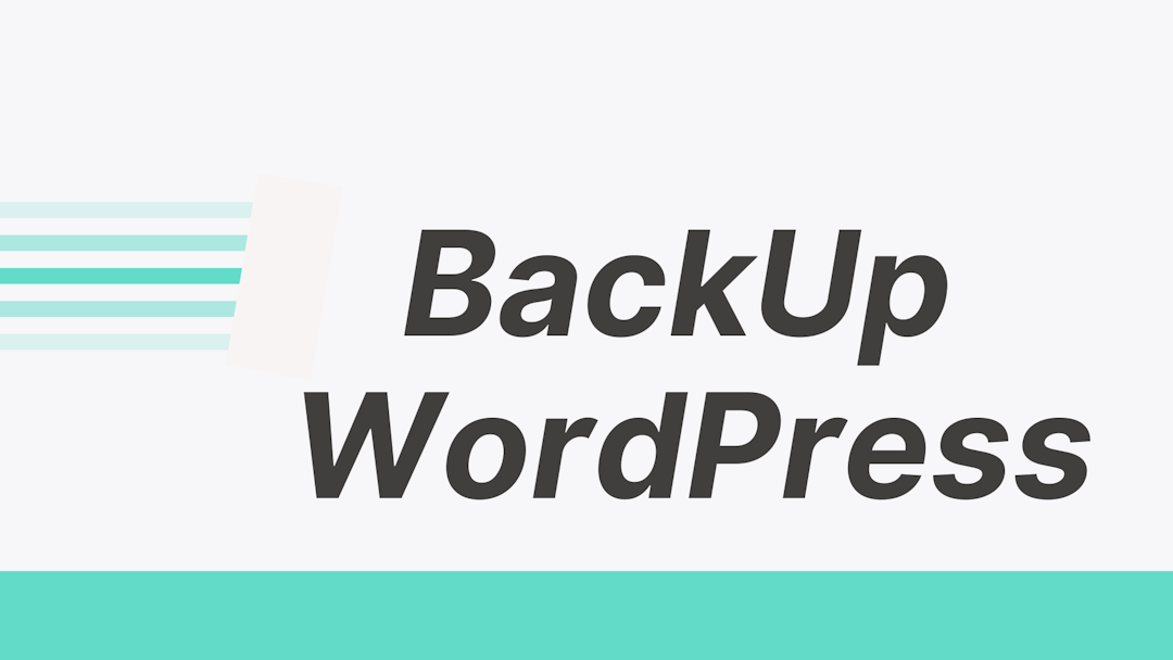 How to create a backup for a WordPress Website?