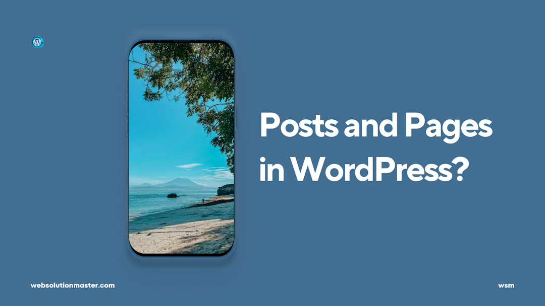 What is the difference between posts and pages in WordPress?