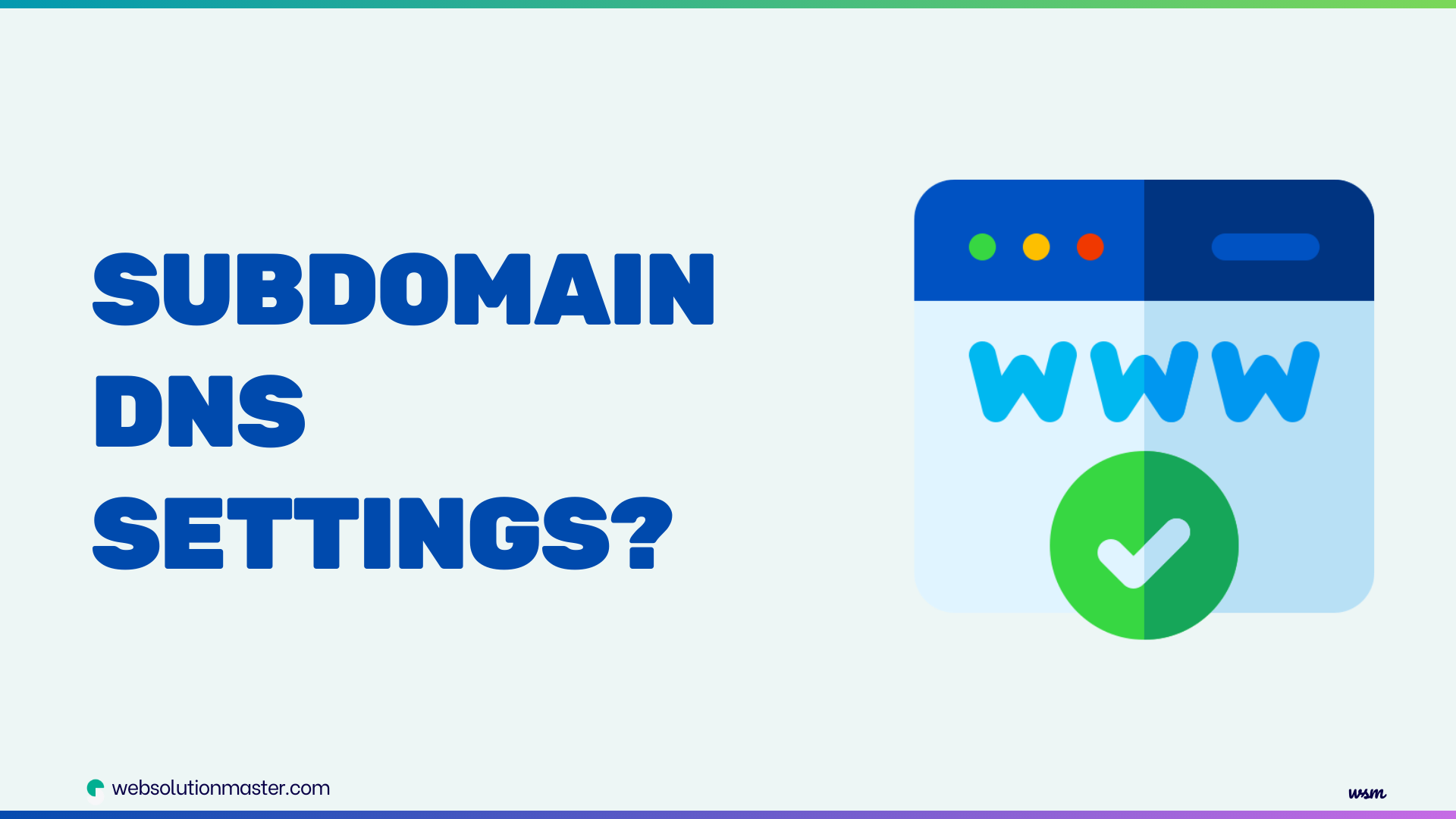 How to set up subdomains in DNS settings?